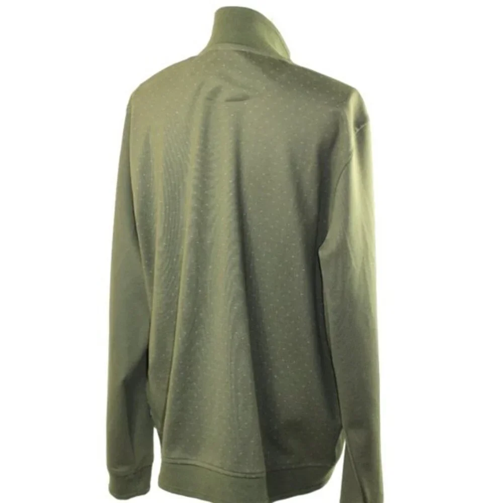 Ted Baker London Robine Olive Green Front Zip Jacket Size 6 (US XXL)